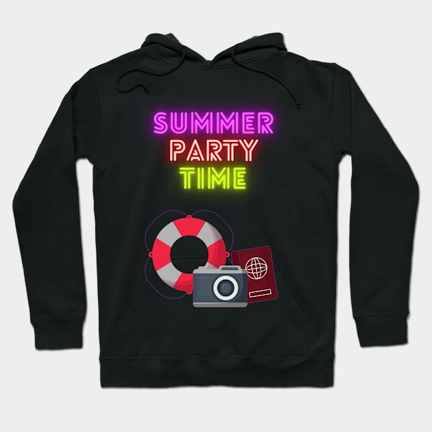 Summer party time Hoodie by zvdesigns